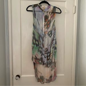 Leifsdottir Hi-Low Watercolor Top